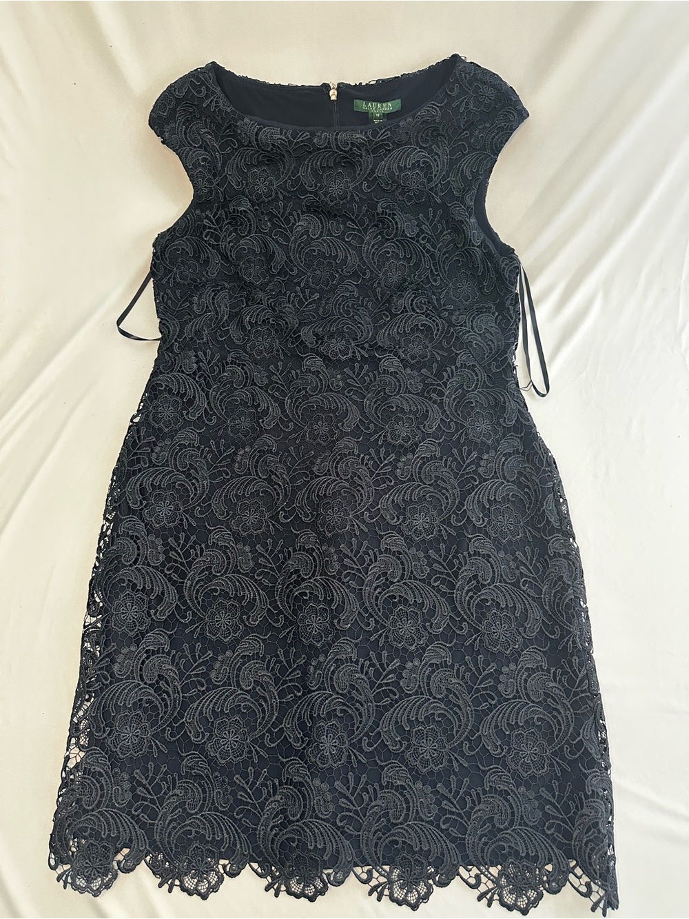Lauren Ralph Lauren Navy Lace Sheath Dress